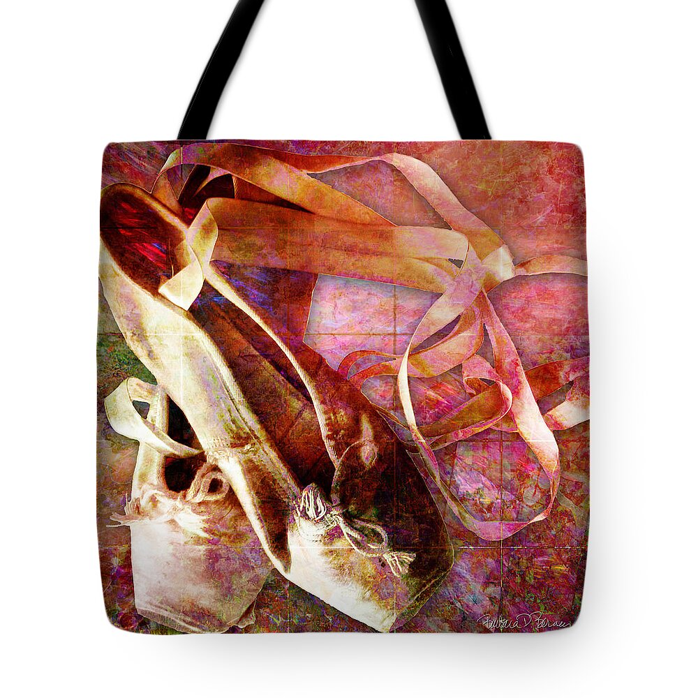 Ballet Tote Bag featuring the digital art Toe Shoes by Barbara Berney