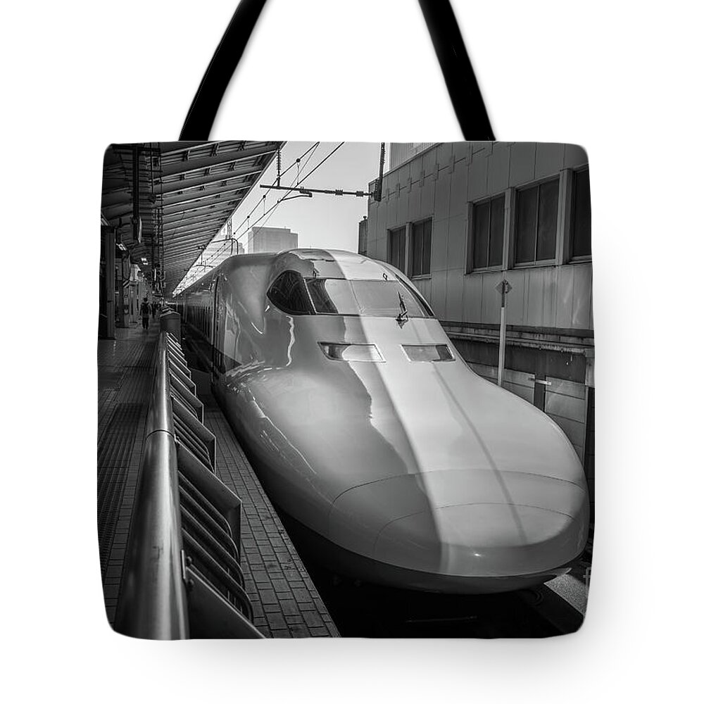Tokyo Tote Bag featuring the photograph Tokyo to Kyoto Bullet Train, Japan 3 by Perry Rodriguez