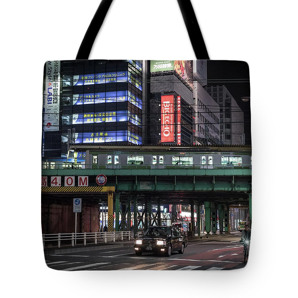 People Tote Bag featuring the photograph Tokyo Transportation, Japan by Perry Rodriguez