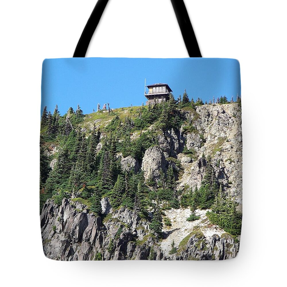 Tolmie Peak Tote Bag featuring the photograph Tolmie Peak by Charles Robinson