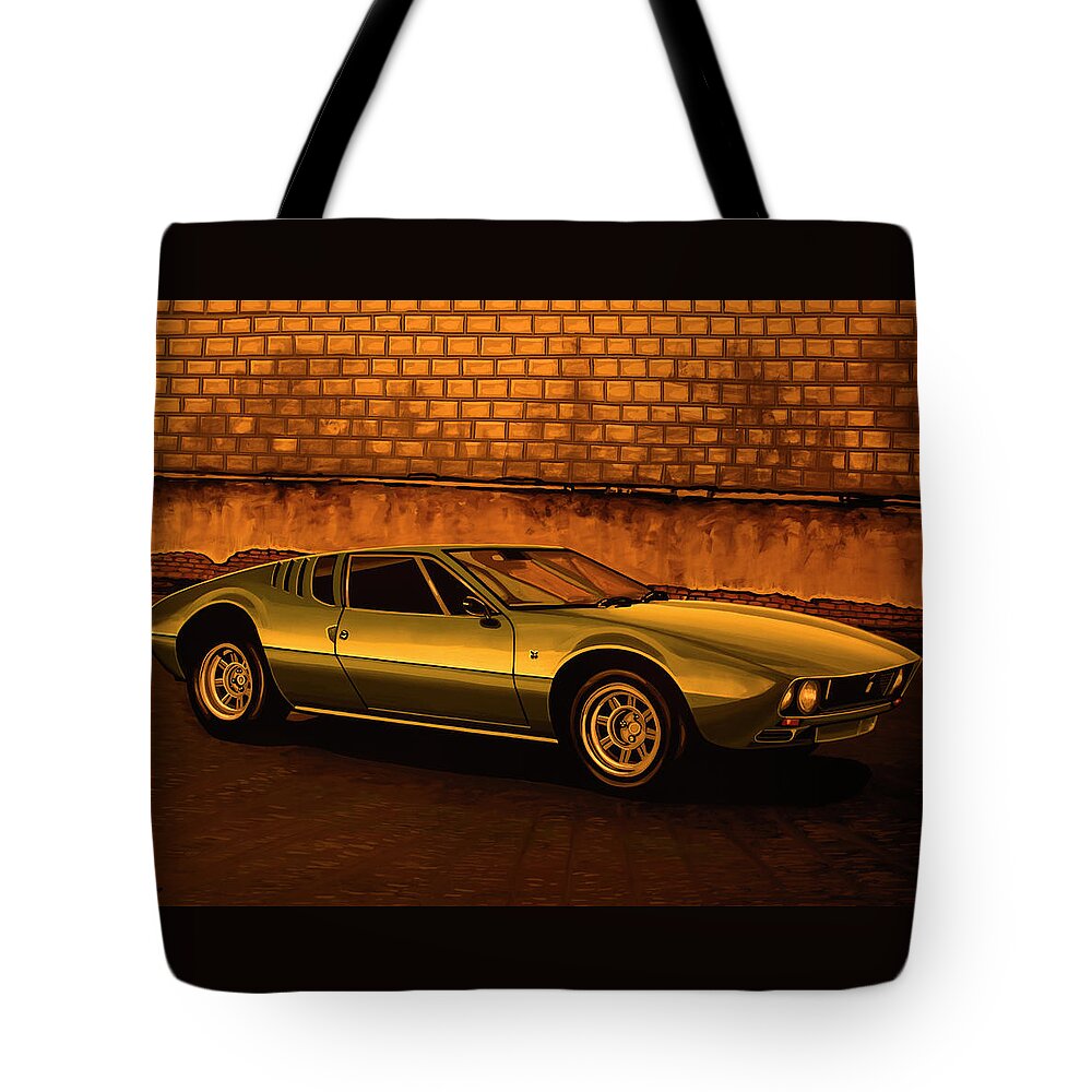 Tomaso Mangusta Tote Bag featuring the painting Tomaso Mangusta Mixed Media by Paul Meijering
