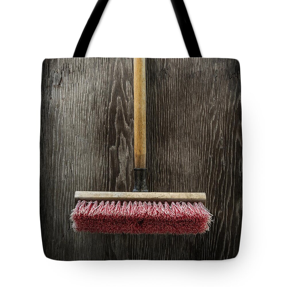 Industrial Tote Bag featuring the photograph Tools On Wood 14 by Yo Pedro