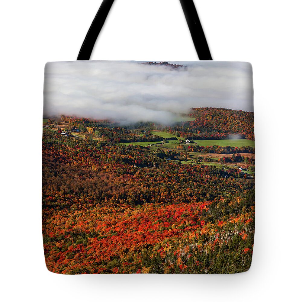 Vermont Tote Bag featuring the photograph Top of the Morning by Tim Kirchoff