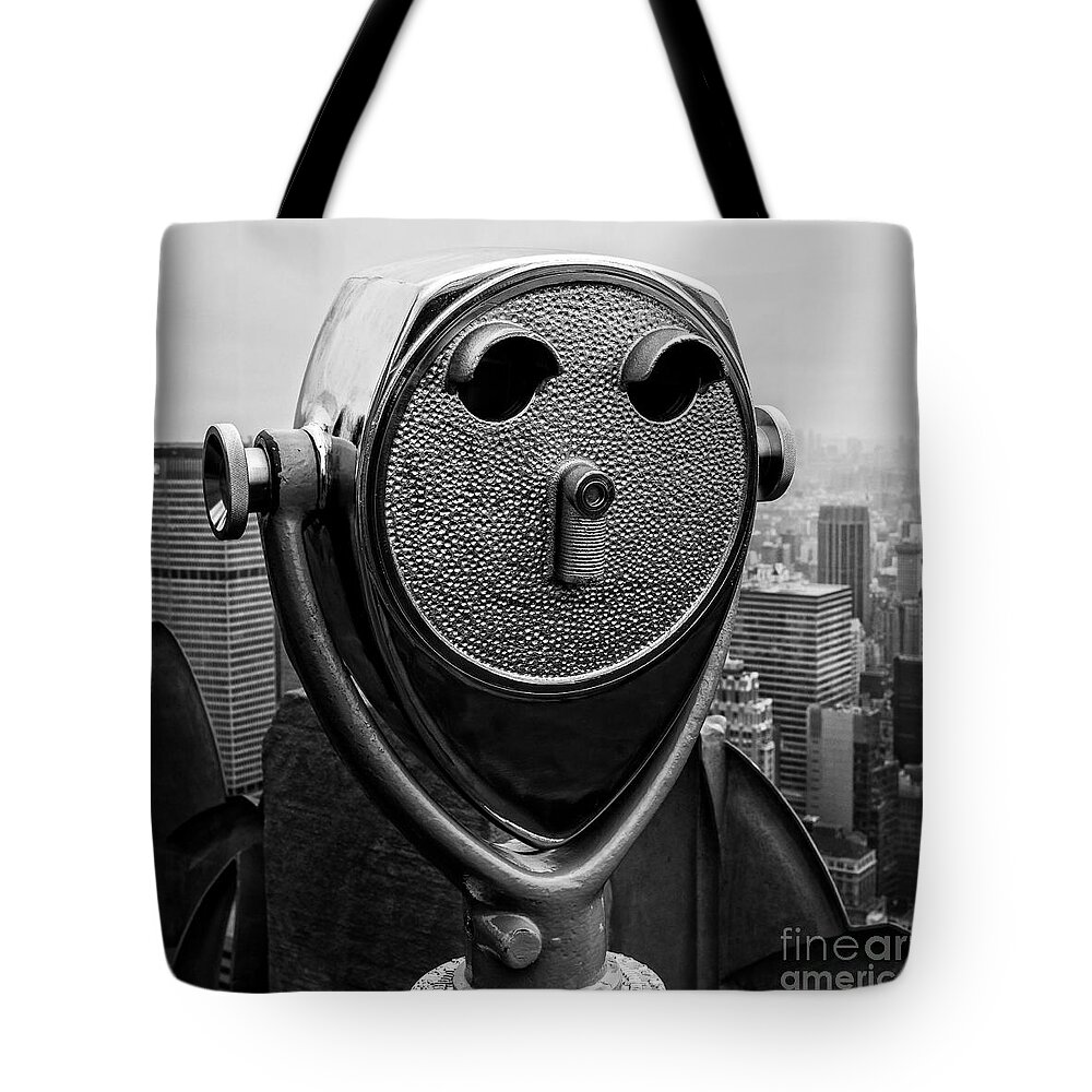 Nyc Tote Bag featuring the photograph Top of the Rock by Edward Fielding