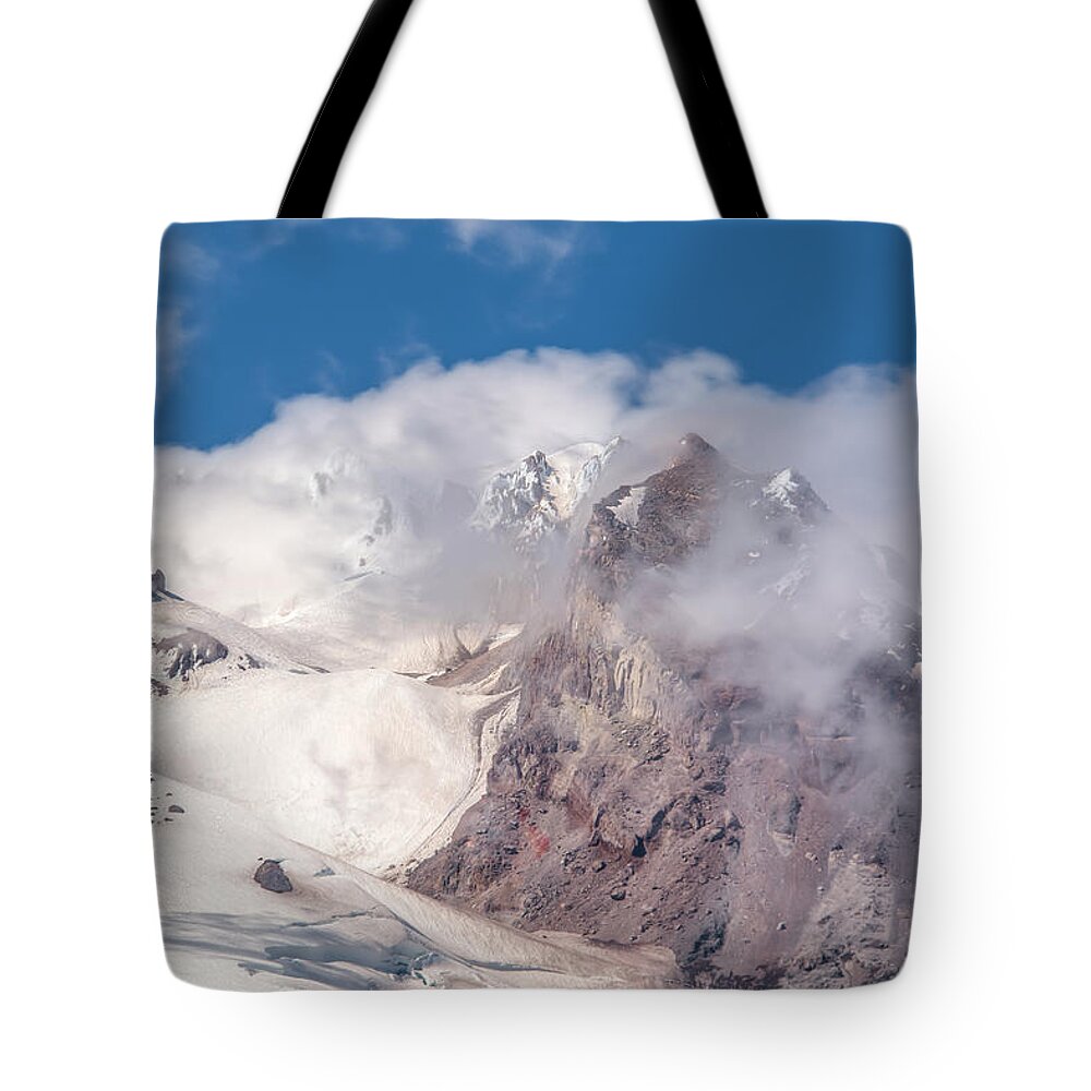 Mount Hood Tote Bag featuring the photograph Top Of The World by Kristina Rinell