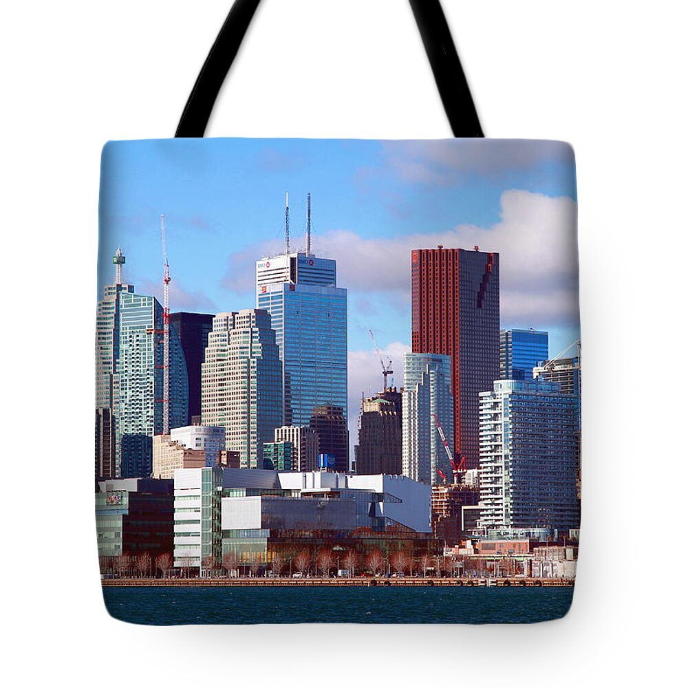 Canada Tote Bag featuring the photograph Toronto Core by Valentino Visentini