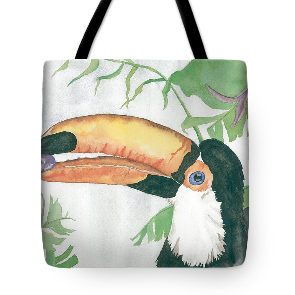 Birds Tote Bag featuring the painting Toucan by Kimberly Lavelle