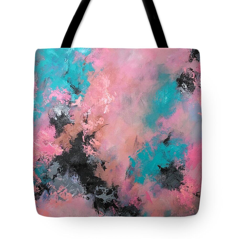 Acrylic Painting Tote Bag featuring the painting Touch of Love by Suzzanna Frank