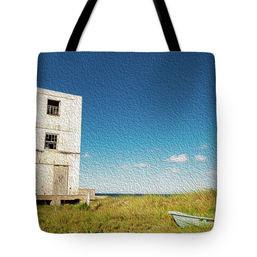 Topsail Island Tote Bag featuring the photograph Tower At Topsail Island by Cynthia Wolfe