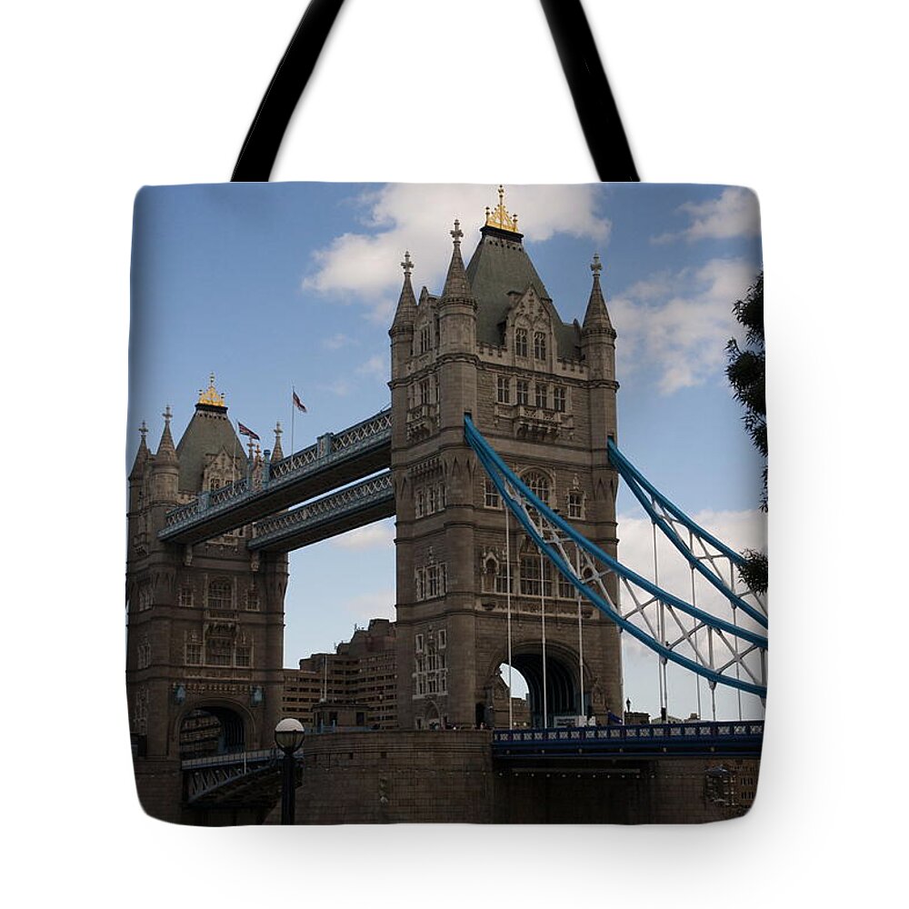 Towers Tote Bag featuring the photograph Tower bridge London by Christopher Rowlands