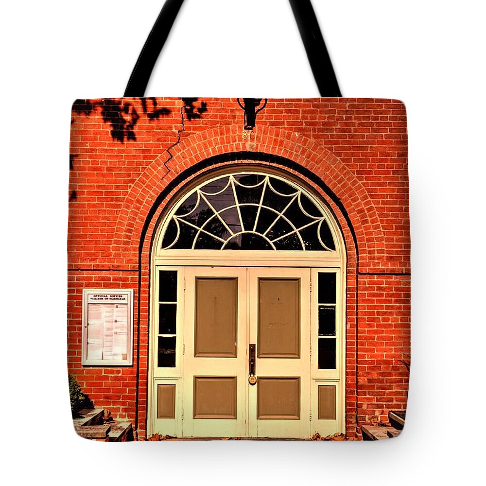 Hall Tote Bag featuring the photograph Town Hall Meeting by Paul Lindner
