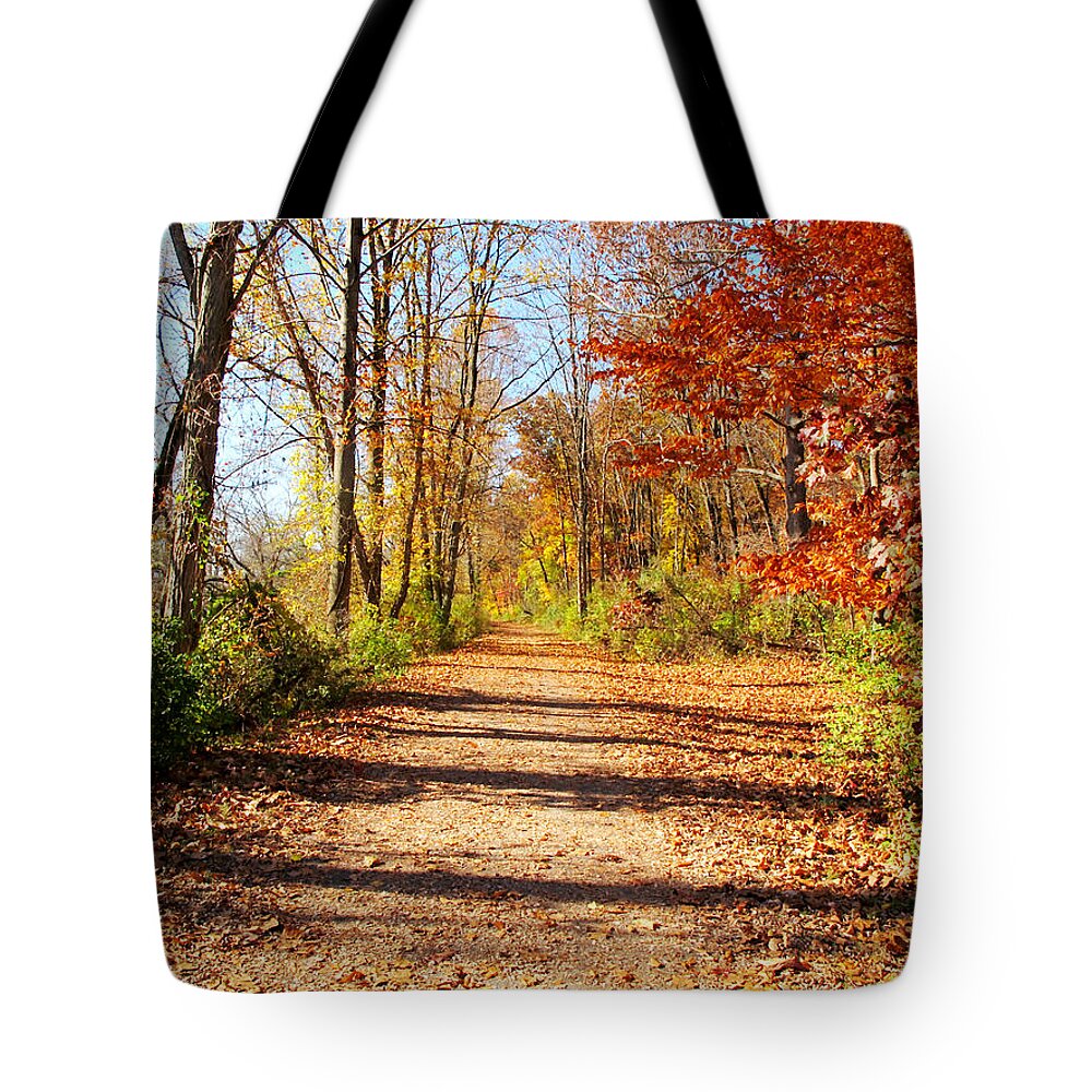 Towpath Tote Bag featuring the photograph Towpath Behind the Mill by Loretta Luglio