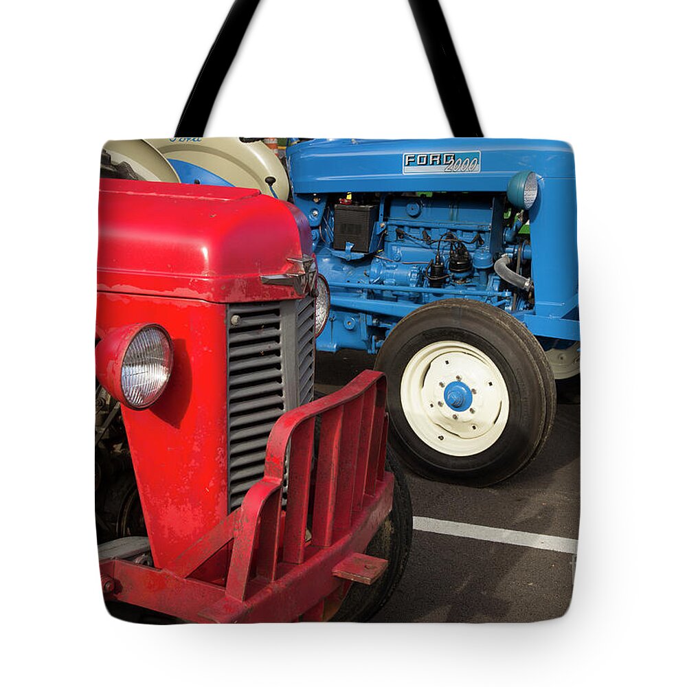 Tractors Tote Bag featuring the photograph Tractor Show by Mike Eingle