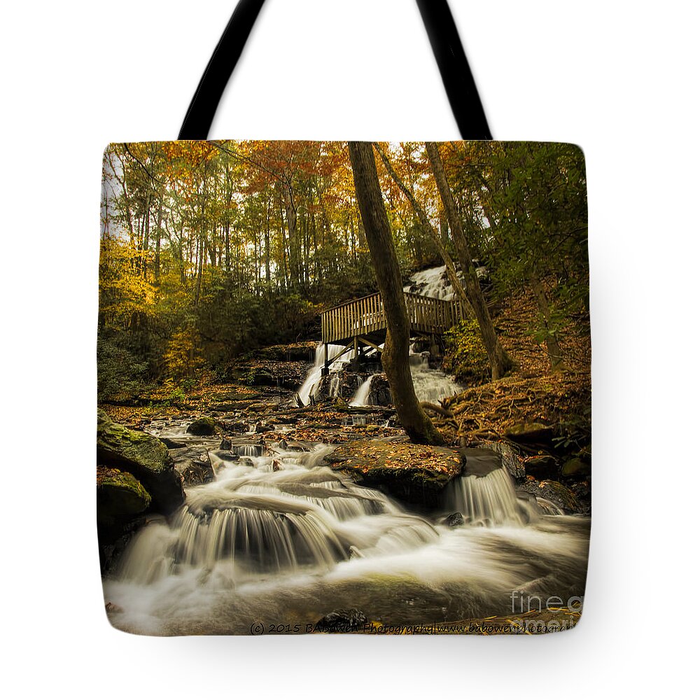 Trahlyta Falls Tote Bag featuring the photograph Trahlyta Falls by Barbara Bowen