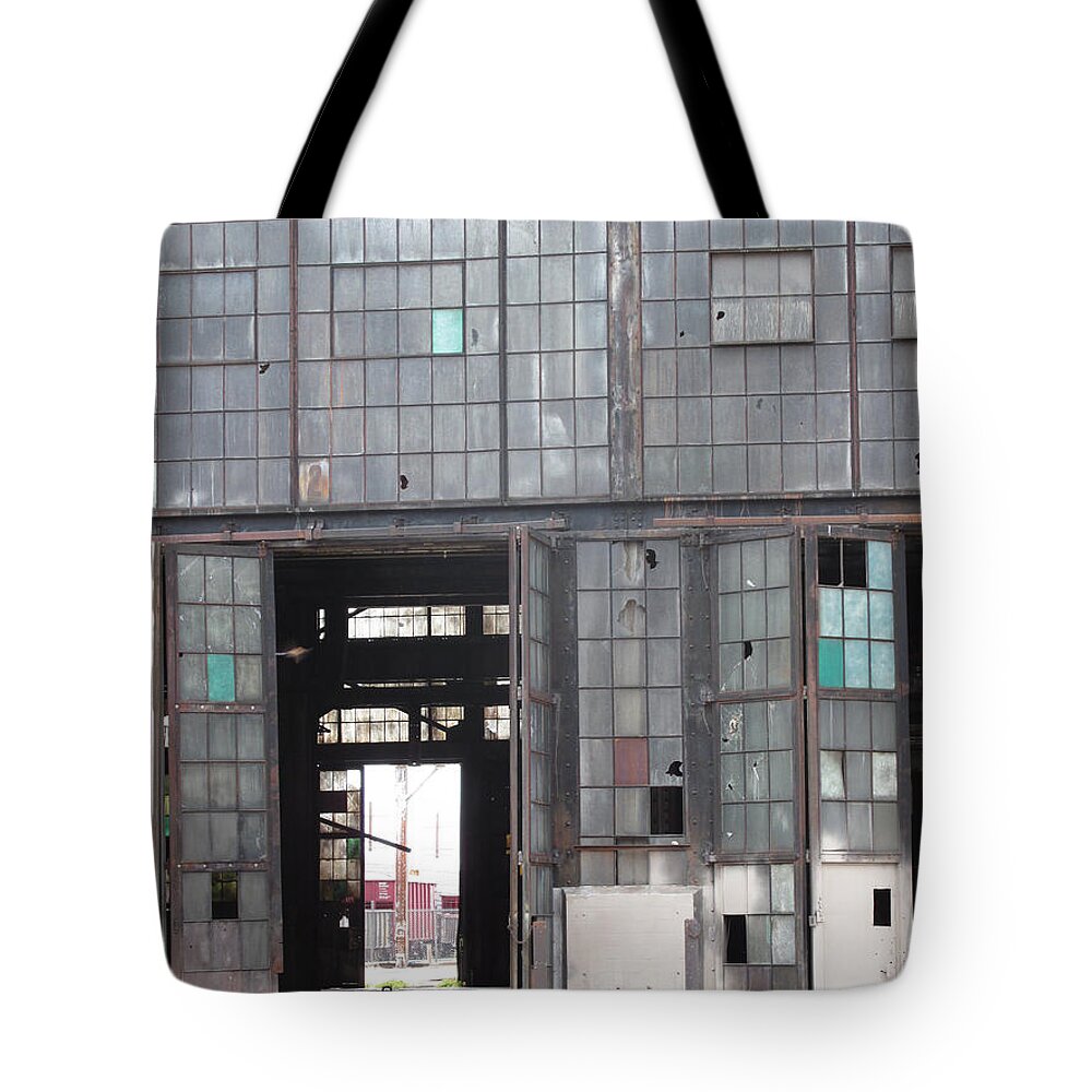 Old Train Repair Tote Bag featuring the photograph Train Repair Station by Feather Redfox