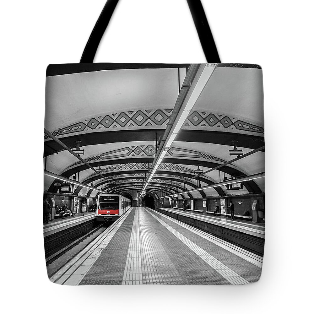 Train Tote Bag featuring the photograph Train by Sergey Simanovsky