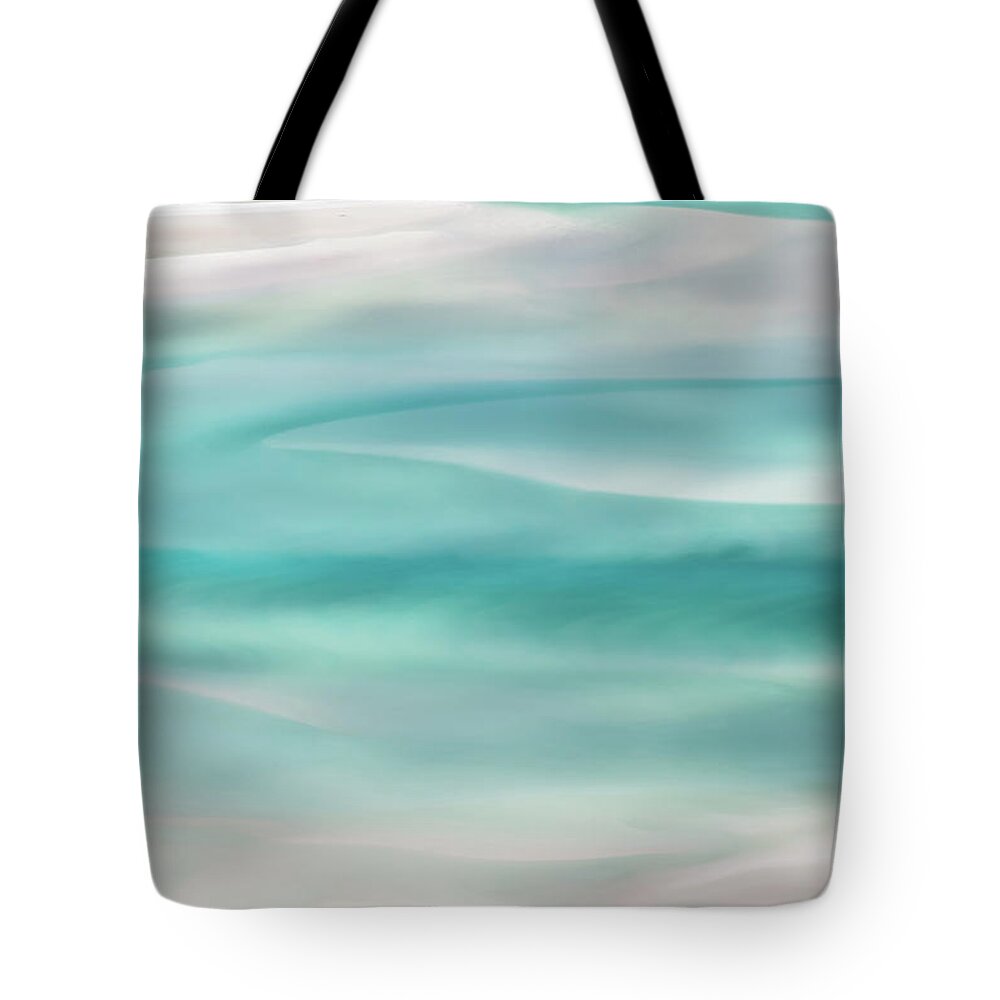 Whitehaven Beach Tote Bag featuring the photograph Tranquil Turmoil by Az Jackson