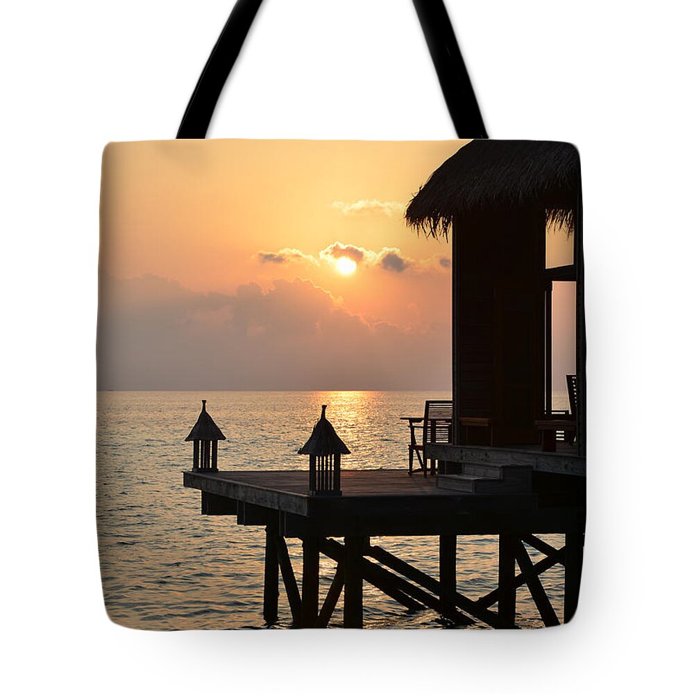 Ocean Tote Bag featuring the photograph Tranquility by Corinne Rhode