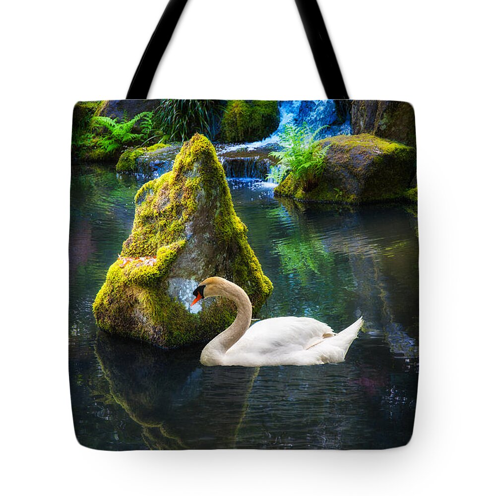 Swan Tote Bag featuring the photograph Tranquility by Harry Spitz