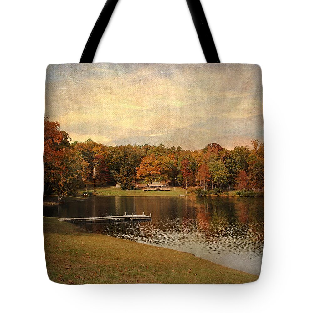 Autumn Tote Bag featuring the photograph Tranquility by Jai Johnson