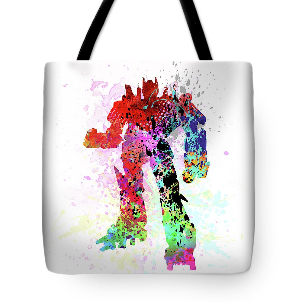 Art Print Tote Bag featuring the painting Transformers by Art Popop