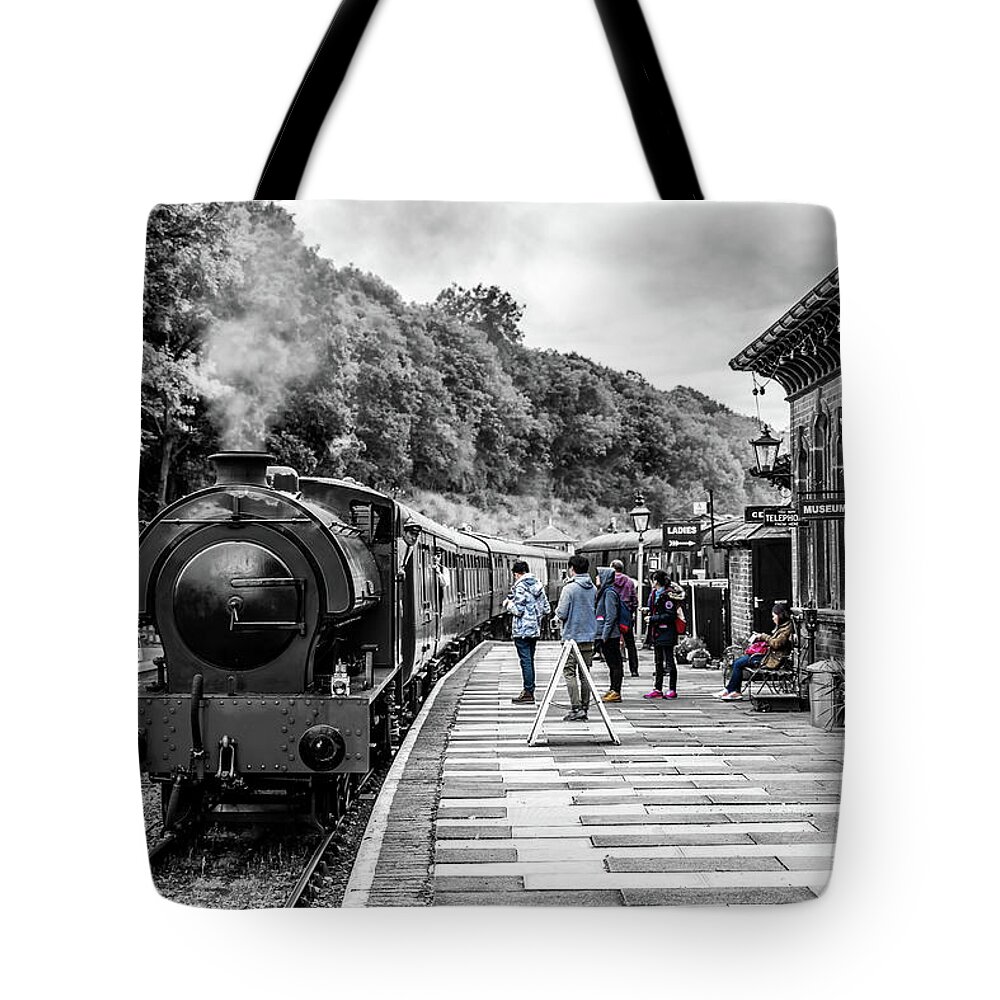 Steam Tote Bag featuring the photograph Travellers in Time by Nick Bywater