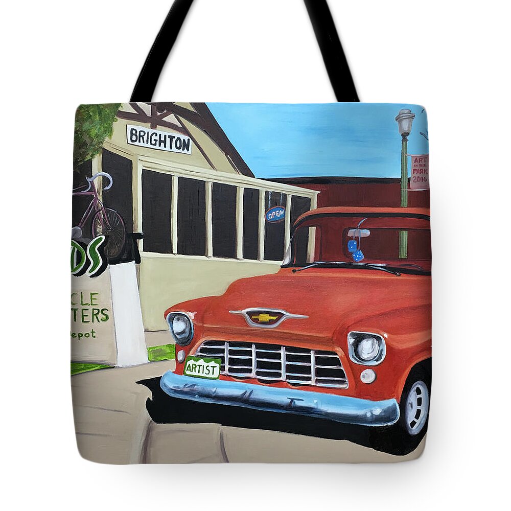 #glorso Tote Bag featuring the painting Treads by Dean Glorso