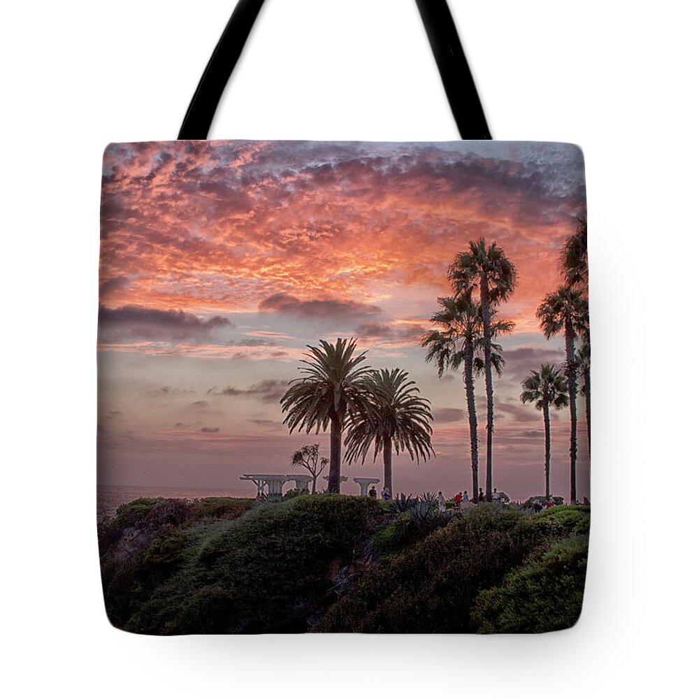 Treasure Island Tote Bag featuring the photograph Treasure Island Sunset by Tom Kelly
