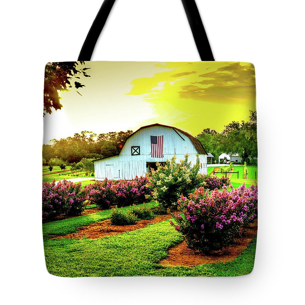 Farm Tote Bag featuring the photograph Tree Farm by Mike Landrum