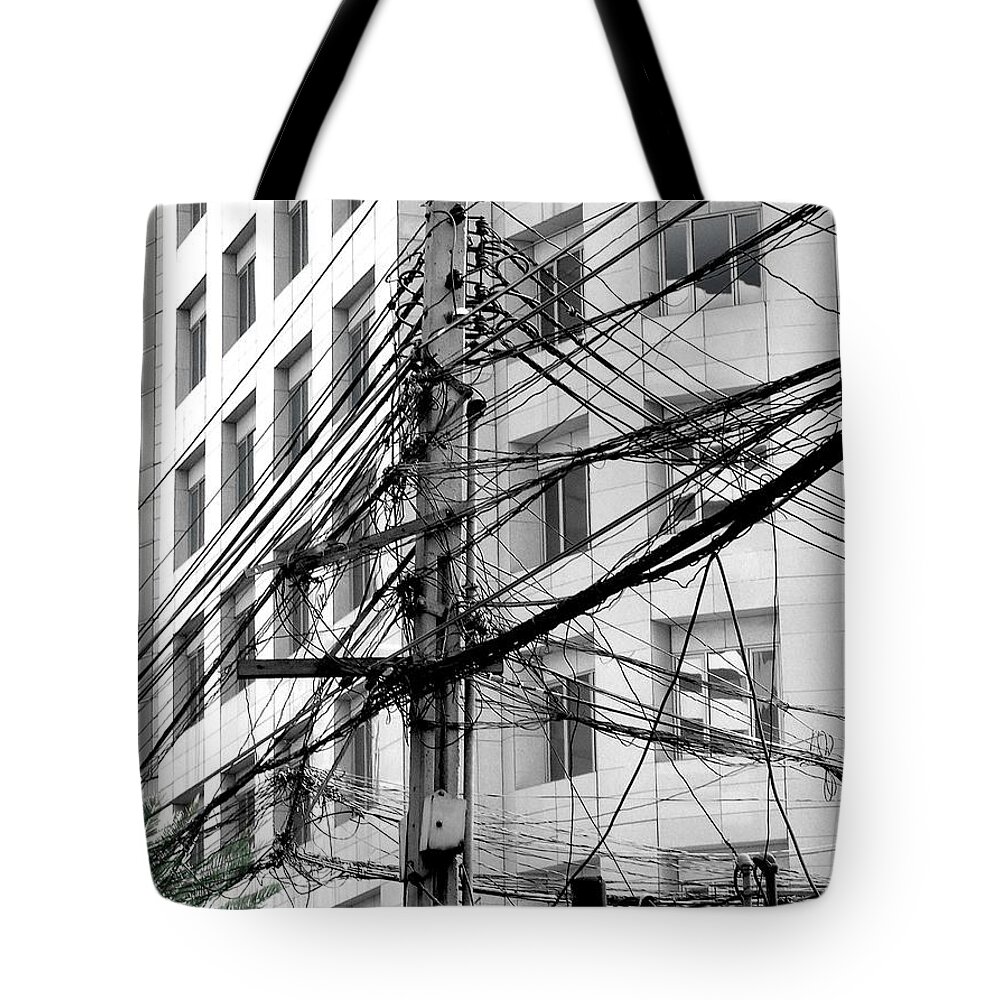 Bangkok Tote Bag featuring the photograph Tree of Progress by Steven Robiner