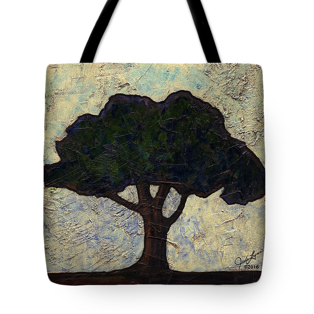Tree Tote Bag featuring the painting Tree by Judi Lynn