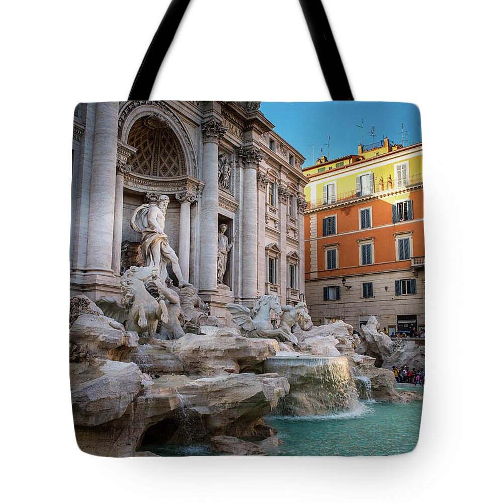 Trevi Fountain Tote Bag featuring the photograph Trevi Fountain by Fink Andreas