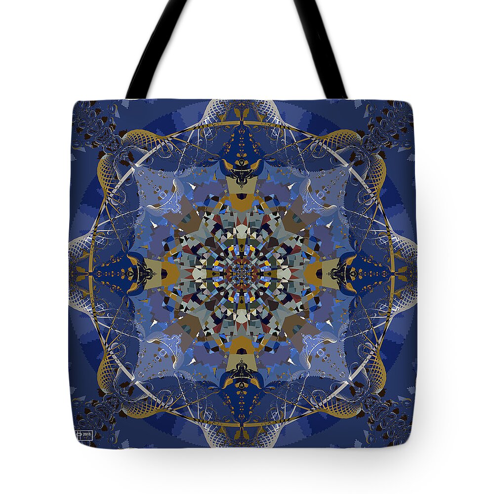 Abstract Tote Bag featuring the digital art Trial Balloon by Jim Pavelle