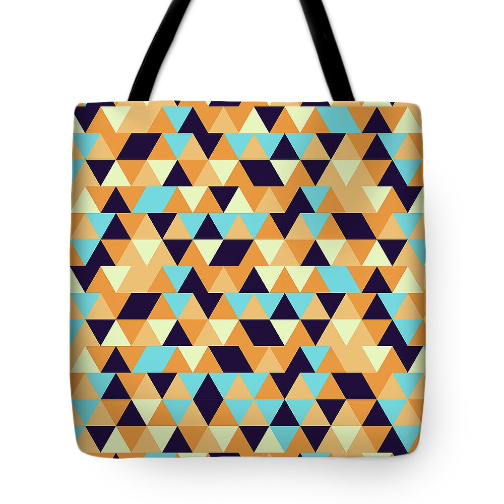 Fashionable Geometric Pattern Shell Shape Tote Bag