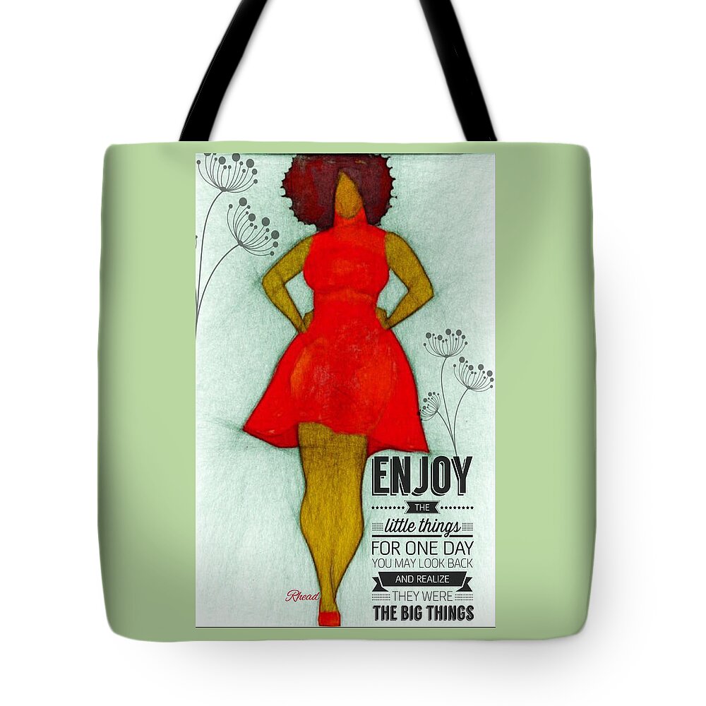 Chiczwithair Tote Bag featuring the digital art Trish by Romaine Head