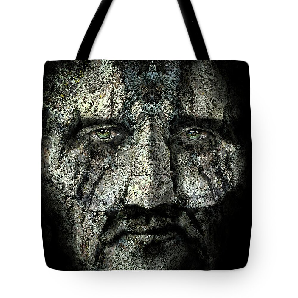 Rock Tote Bag featuring the digital art Troll 9 by Rick Mosher