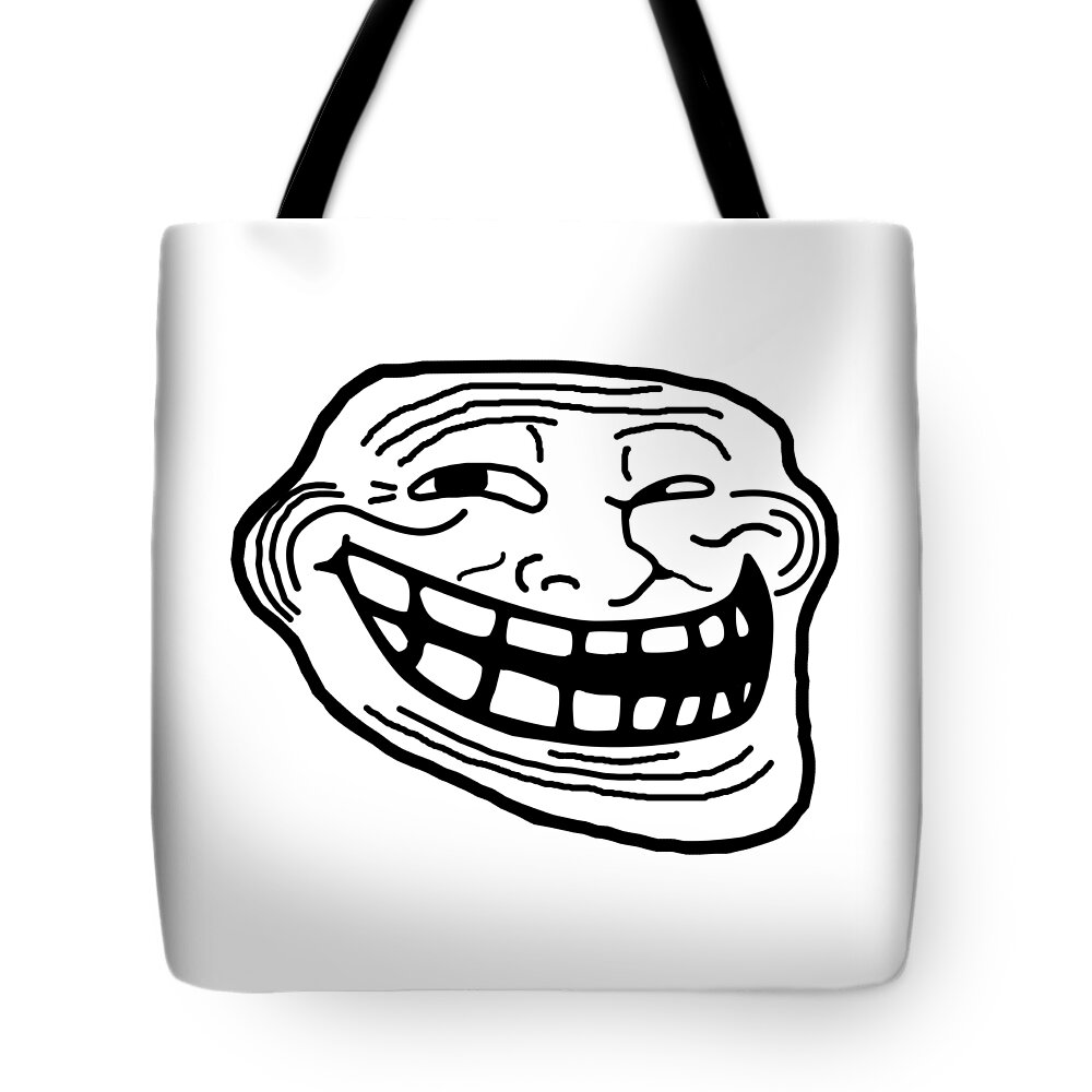Depressed Sad Troll face MEME | Tote Bag