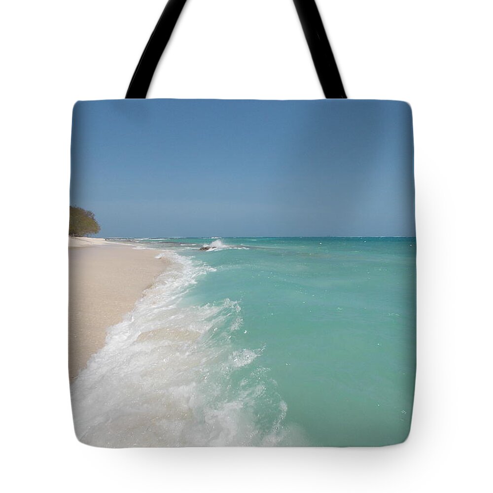 Tropical Tote Bag featuring the photograph Tropical Beach by Leah Mihuc