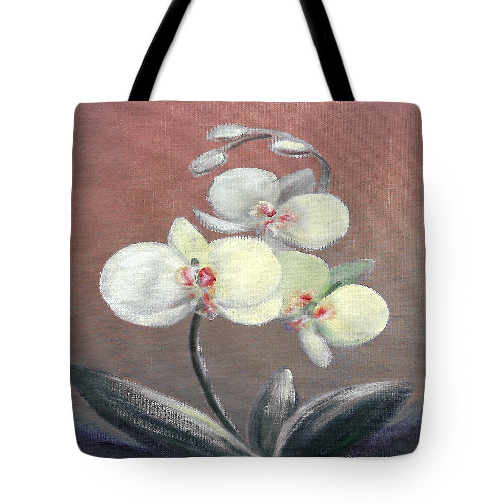 Original Tote Bag featuring the painting Tropical Elegance 3 by Gina De Gorna