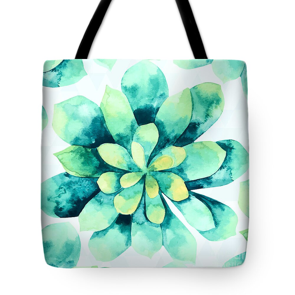 Summer Tote Bag featuring the painting Tropical Flower by Mark Ashkenazi