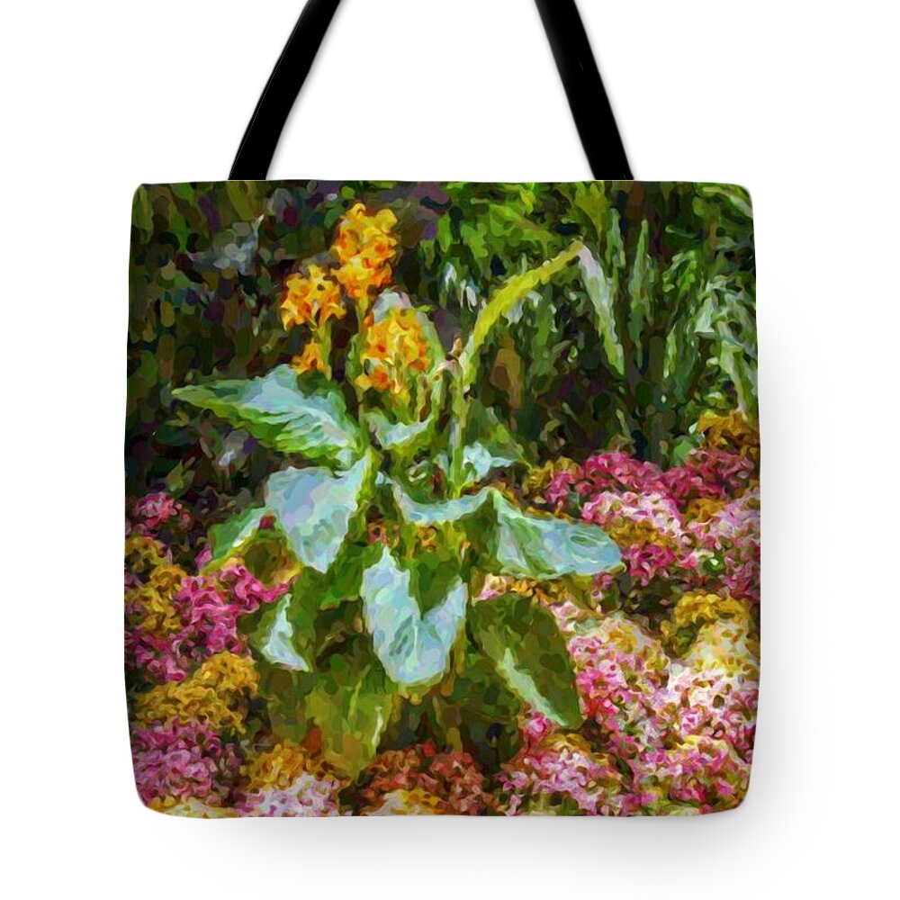 Garden Tote Bag featuring the photograph Tropical Garden by Jean Connor