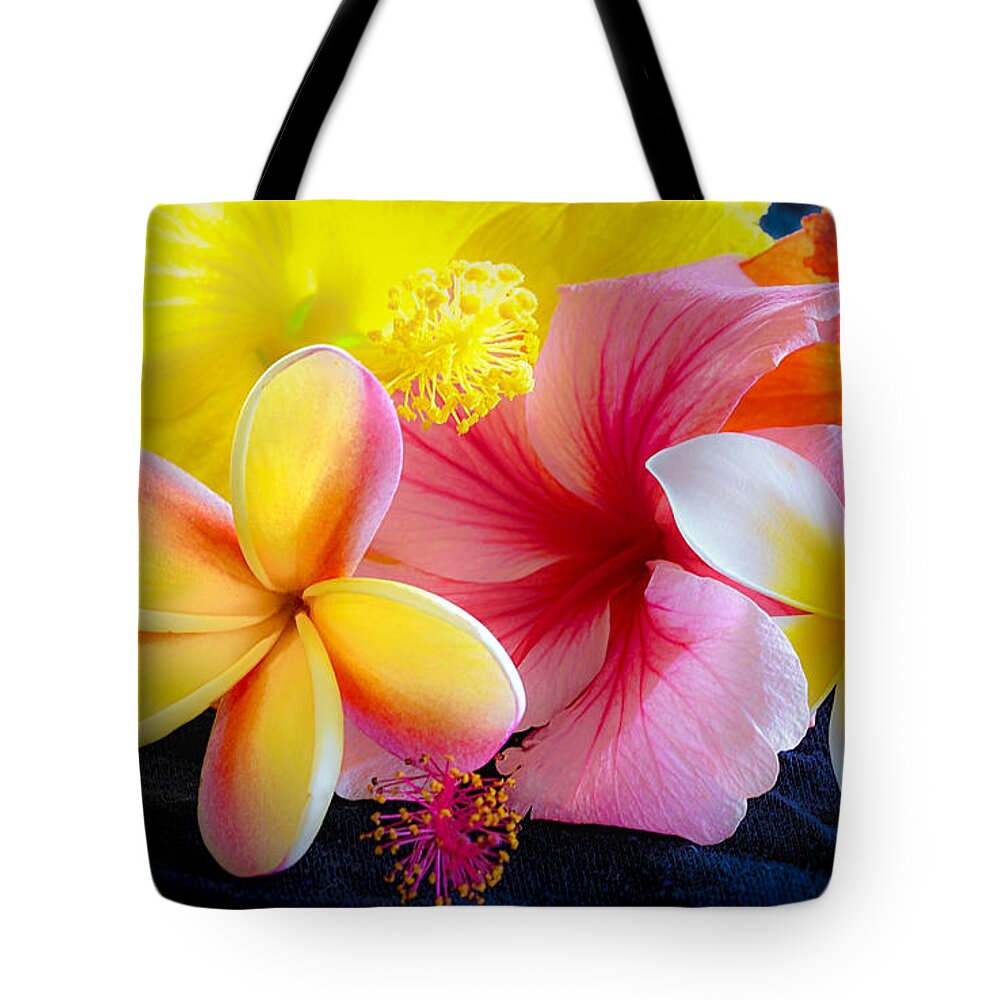 Flower Of The Day Tote Bag featuring the photograph Tropical Melange by Jade Moon 