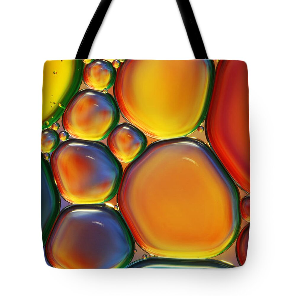 Oil Tote Bag featuring the photograph Tropical Oil and Water II by Sharon Johnstone