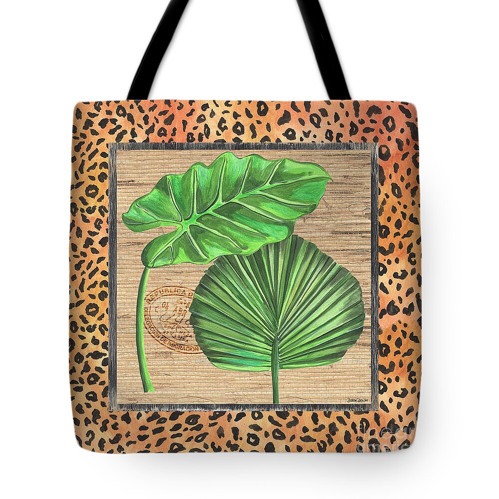 Palm Tote Bag featuring the painting Tropical Palms 1 by Debbie DeWitt