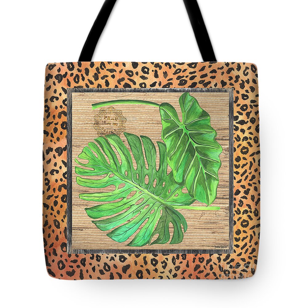 Palm Tote Bag featuring the painting Tropical Palms 2 by Debbie DeWitt