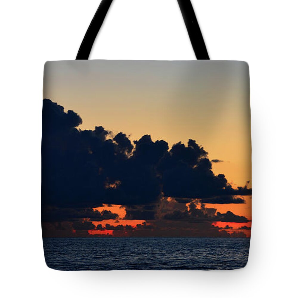 Panoramic Photography Tote Bag featuring the photograph Tropical panoramic A by David Lee Thompson