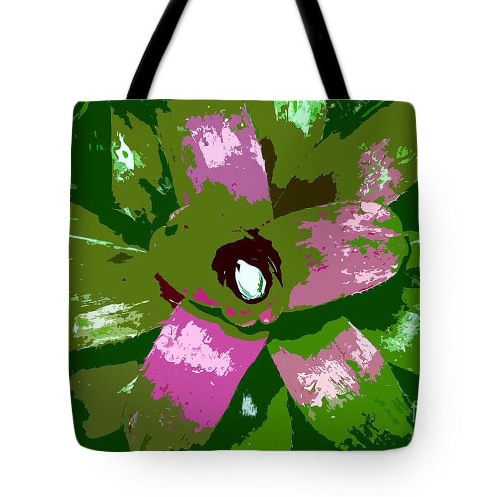 Tropical Tote Bag featuring the photograph Tropical Plant work number 5 by David Lee Thompson