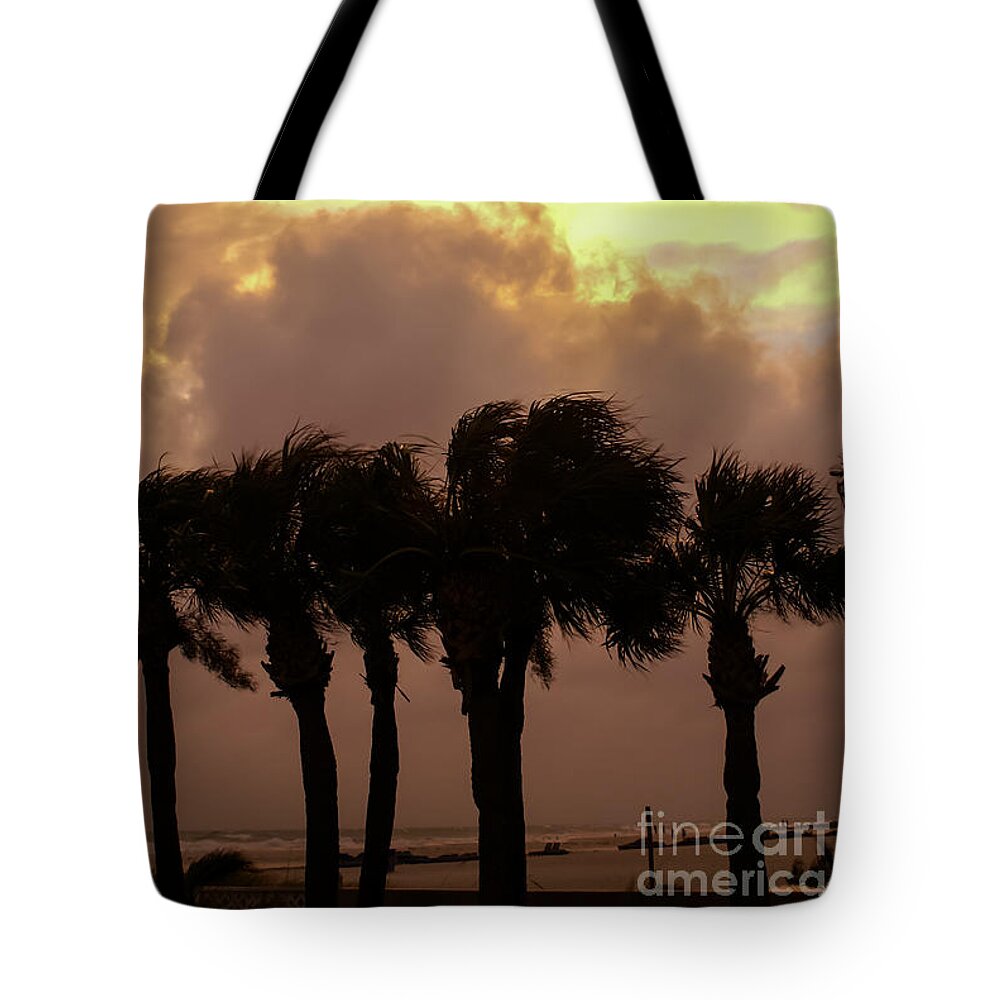 St Pete Beach Tote Bag featuring the photograph Tropical Stormy Skies by Jennifer White