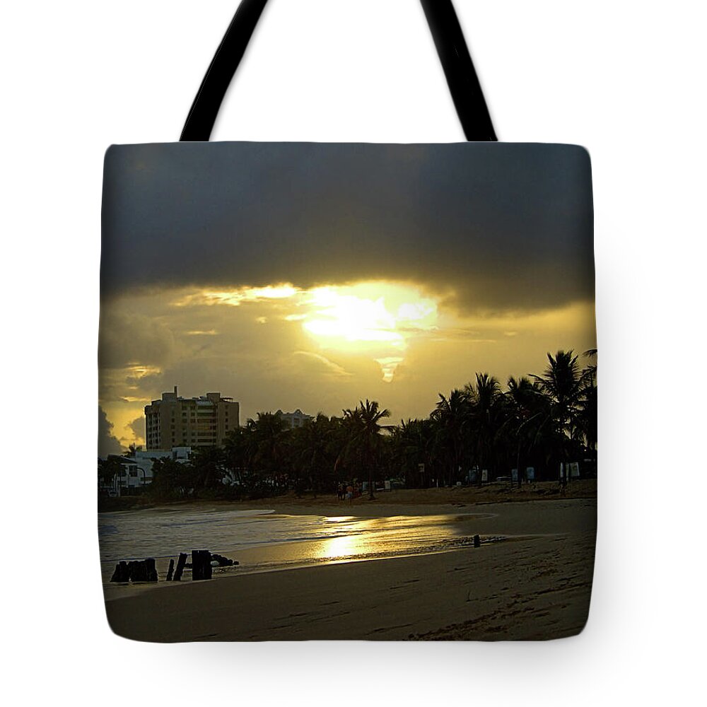 Seas Tote Bag featuring the photograph Tropical Sunrise I I I by Newwwman