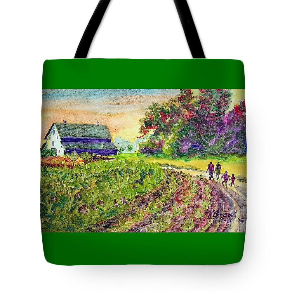 Paintings Tote Bag featuring the painting Troy's Memories by Kathy Braud